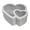 White, variant on QSTDGVPW Heart Shaped Flower Box Transparent for Valentines Day Flowers Packaging Mom Black