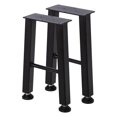 thumbnail image 1 of QinaQin Patas metálicas en forma de X para mesa de centro, altura de 40.6 cm, acero resistente en color negro, juego de 2 para proyectos DIY de mesa lateral o banco, 1 of 7