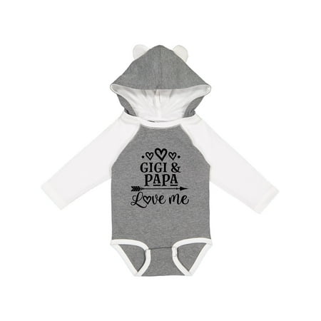 

Inktastic Gigi and Papa Love Me Gift Baby Girl Long Sleeve Bodysuit