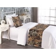 thumbnail image 2 of Floral Bed Runner Set, Wild Flowers Blooming Watercolor Blurry Effect Vintage Concept, Decorative Bedding Scarf & a Pillow Sham for Hotels Homes, Twin, Cinnamon Seal Brown and Sepia, by Ambesonne, 2 of 3