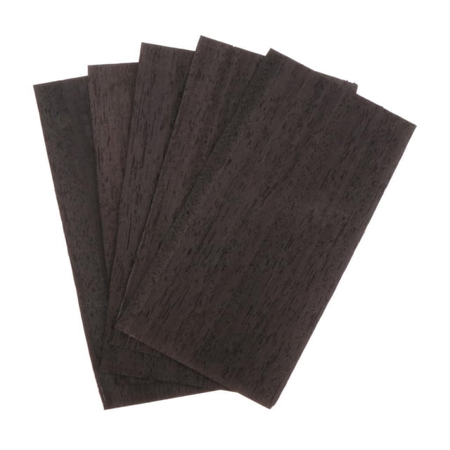 Juego de 5 piezas de chapa de madera para pala de guitarra, decoración de pala, lámina para casco de guitarra Madera negra
