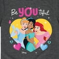 thumbnail image 3 of Disney Princess - BeYOUtiful - Valentine's Day - Youth Short Sleeve Graphic T-Shirt, 3 of 4