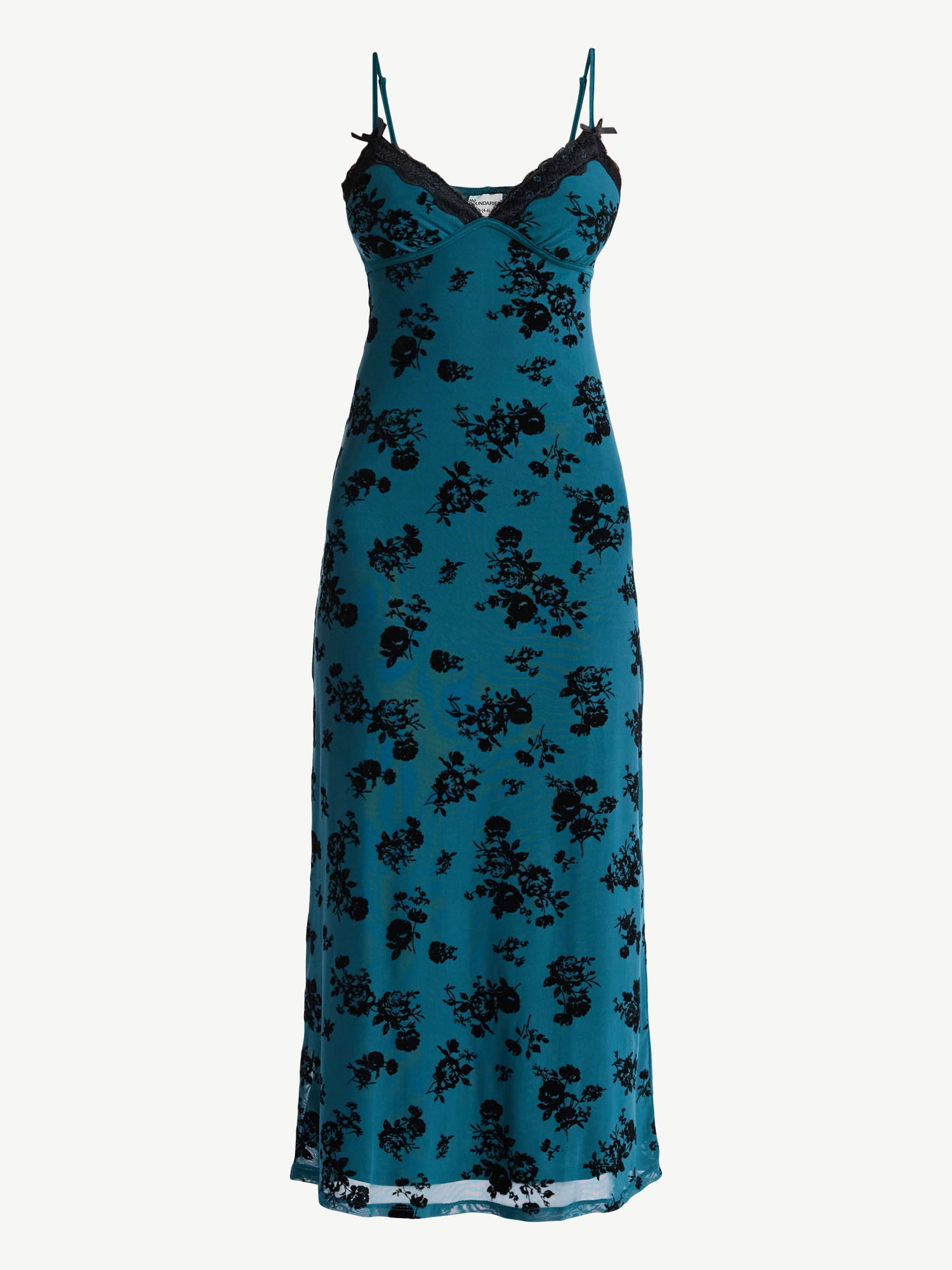 No Boundaries Junior's Triangle Top Maxi Dress ,Sizes XS-XXL