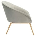 thumbnail image 3 of SAFAVIEH Mandi Modern Glam Velvet Accent Club Chair, Grey, 3 of 7