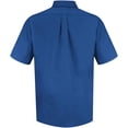 thumbnail image 2 of Red Kap Men's RK Poplin Dress Shirt, Royal Blue, SSL XXL, 2 of 4