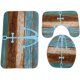 thumbnail image 1 of Juego de alfombras de baño de 3 piezas, alfombrilla de pedestal de ancla náutica, alfombrilla de baño antideslizante, tapa de inodoro, juego de alfombras de inodoro Sincero  Hogar, 1 of 6