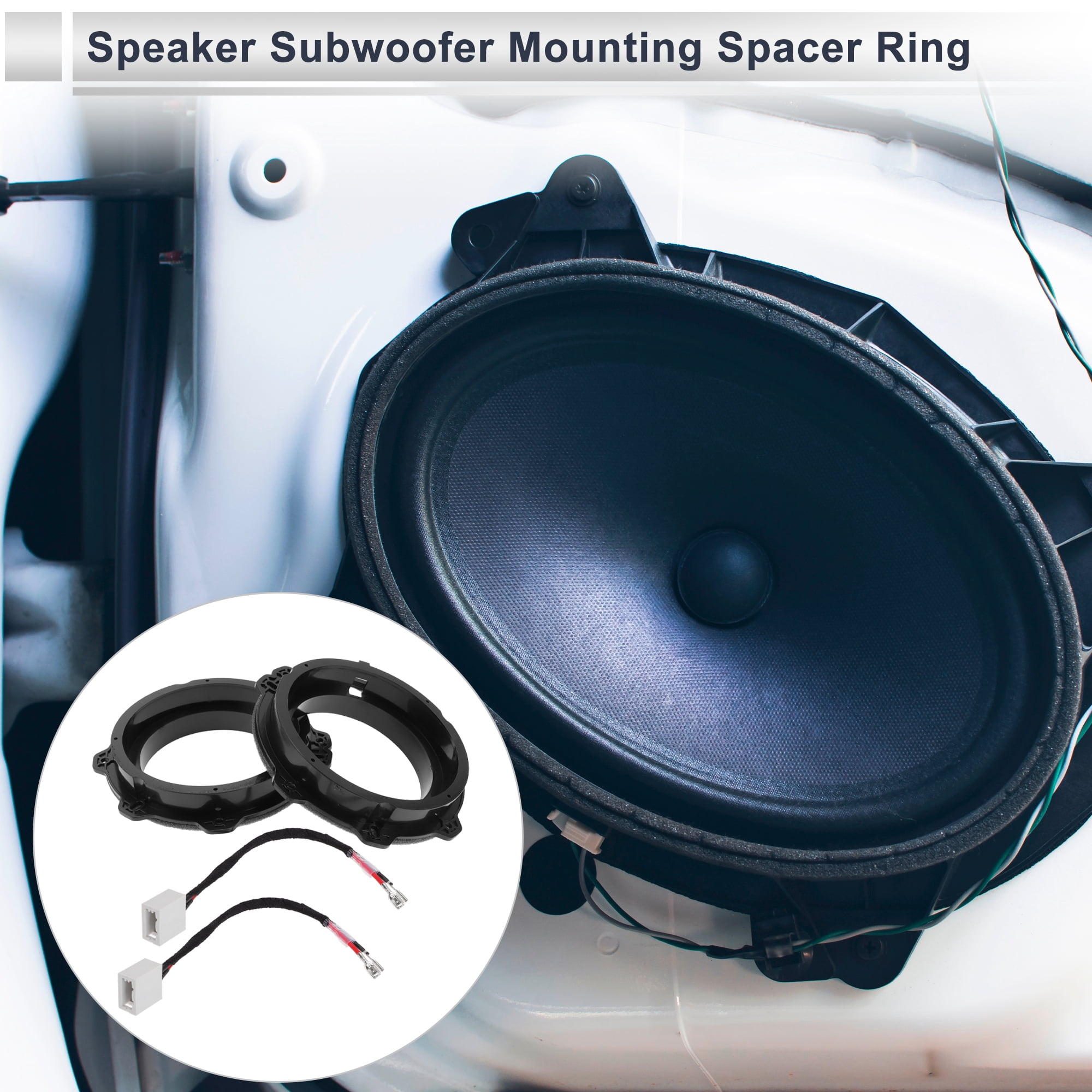 Unique Bargains Speaker for Spacer Ring for Hyundai Subwoofer Mounting for Spacer ABS