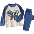 thumbnail image 1 of Pyjamas pour Enfants Assortis Doux et Chauds à Manches Longues pour Bébé Fille Bleu 7-8 Ans, 1 of 3