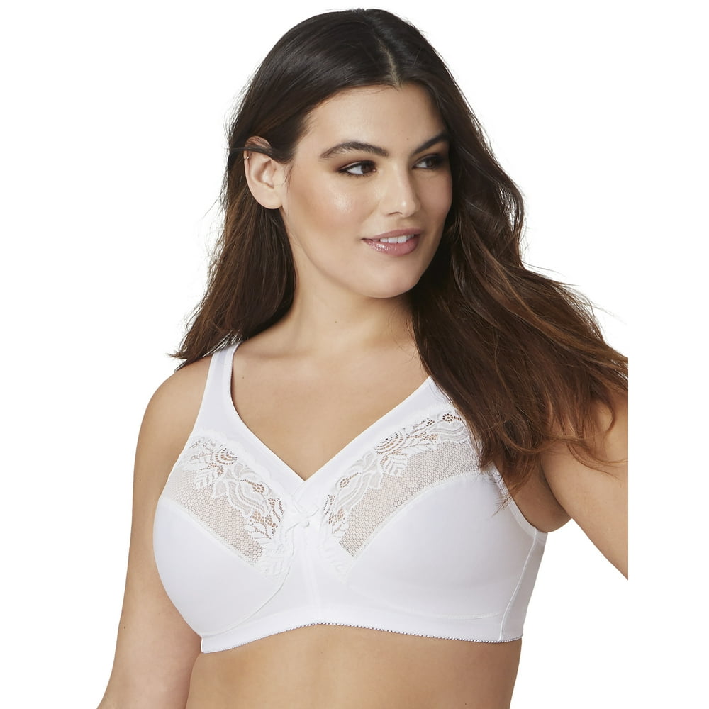 Glamorise Full Figure Plus Size MagicLift Minimizer Bra Wirefree 1003