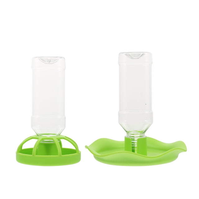 MasteelfCA 2 Sets Reptile Water Feeders Lizard Drinking Tools Reptile Water Containers (Green)