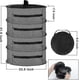 thumbnail image 2 of 4 Layer Hanging Mesh Dry Herb Dryer Net With Zippers Black[HhhhS], 2 of 3