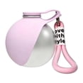 thumbnail image 1 of Botella agua para perros acero inoxidable gran capacidad, con recipiente plegable, 285 ml, durabilidad profesional, dispensador agua para Rosa, 1 of 8