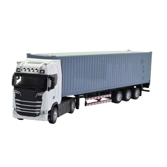 Kids Alloy Container Truck Model - Large-Scale Simulation Semi-Trailer Toy