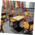 thumbnail image 2 of Artibetter Mexican Tile Stickers 4x4 Inch Retro Floor Tile Decals for Home Decor Pack, 2 of 8