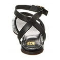 thumbnail image 3 of M by Bruno Magli Rita Leather Sandal, 8.5, Black, 3 of 5