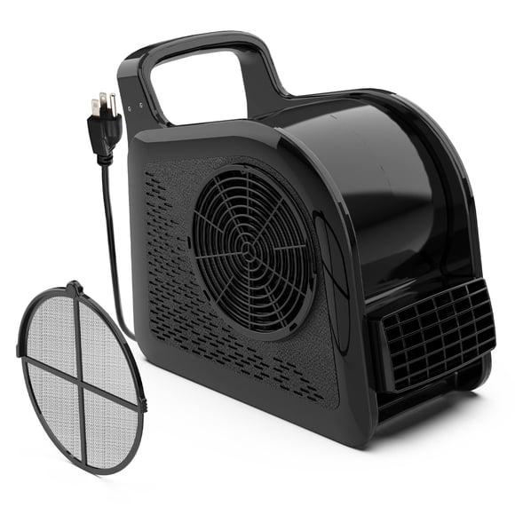 Ventilador Air Mover LZLXXLZL 355 CFM de alta velocidad 130 W 12 cm negro