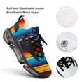 thumbnail image 4 of Mexican Serape Walking Shoes for Men Woman Lightweight Tennis Fashion Elastic Sports Shoes Cushion Basketball Shoes, 4 of 7
