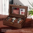 thumbnail image 4 of Watch Storage Case, Wood Case Multifunctional Home Decoration Detachable Pillow Watch Display Box 3 Slot  For Shop, 4 of 8