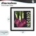 thumbnail image 4 of Stupell Industries Farmhouse Collaged Garden Onion Black Framed Print Under Glass, 13 x 13, by Nancy Overton, 4 of 8