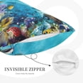 thumbnail image 5 of Balery Corals And Tropical Fish Pillow Covers,Bed Pilowcases,Reversible Plush Throw Pillow Covers End Pillow Encasement,Pillow Case - 20"X30", 5 of 9