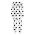 thumbnail image 5 of FRSASU Women Fuzzy Fllece Jumpsuit Pajamas Star Printed Long Sleeve Zipper Onesie Fleece Hooded Playsuit Winter Warm Rompers Sleepwear White, 5 of 5