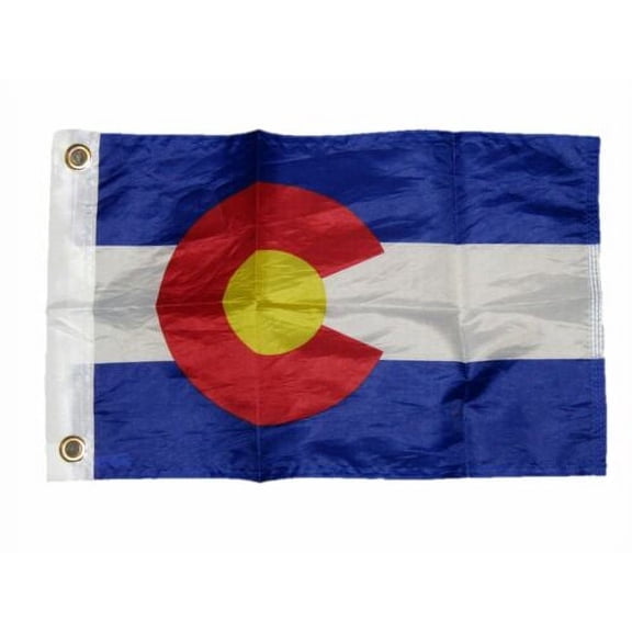 12x18 12"x18" State of Colorado Motorcycle Flag Grommets