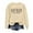 Beige, variant on KHONTS Women's Letter Printed Sweatshirt Long Sleeve Crew Neck Pullovers Sweatshirts Loose Fit Fashion Casual Tops White XL