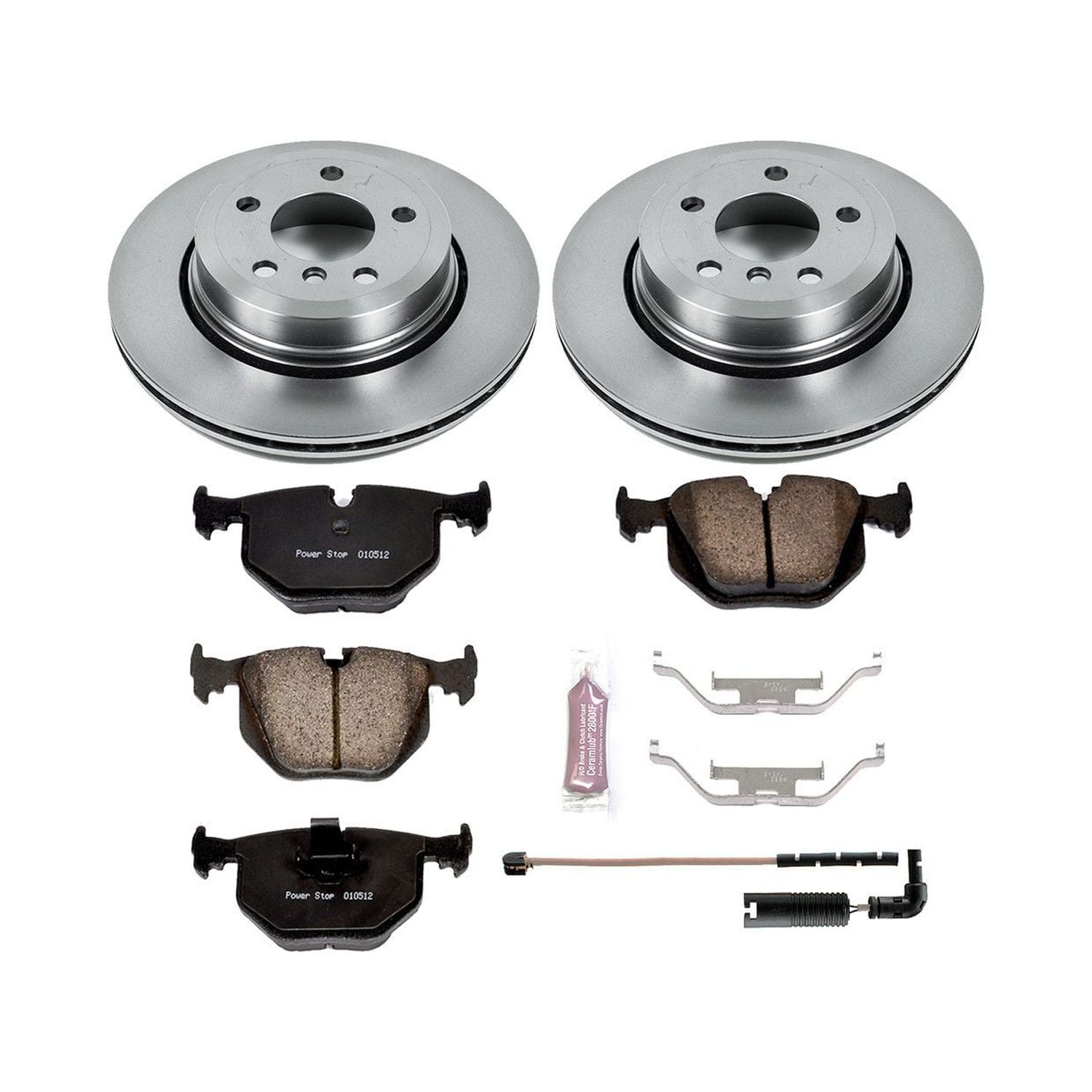 Power Stop Rear Stock Replacement Brake Pad and Rotor Kit KOE5738