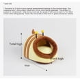 thumbnail image 3 of Cama para conejillos de indias, escondite calmante para conejillos de indias, piel de conejo cálida para conejillos de indias, hámsteres, erizos, hurones, conejos enanos y otros pequeños A, 3 of 5