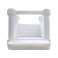 thumbnail image 2 of 10' X 10' PVC White Bounce House with Air Blower (Flap top), 2 of 6