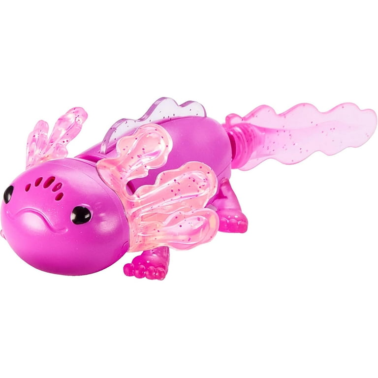 Fingerlings Interactive Baby Axolotl, Ziggy (Magenta), Swims