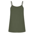 thumbnail image 5 of Top sin tirantes holgado con tirantes de seda helada de color liso y espalda arrugada para mujer - Poliéster suave, transpirable y ligero, tallas S-XXL, perfecto para primavera/verano, 5 of 5