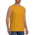 thumbnail image 2 of Fotbe Goldenrod Men's Camiseta sin Mangas Estampada para Hombres, Playera Casual para Gimnasio, Entrenamiento, Playa-XX-Large, 2 of 7