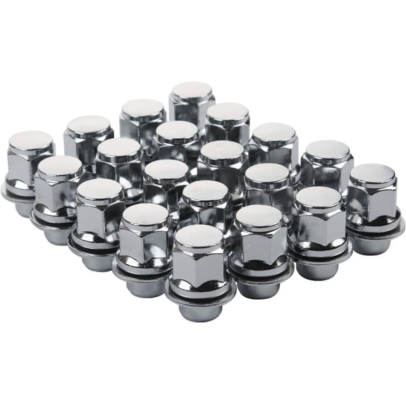 24 OEM Factory Mag Lug Nuts Chrome Compatible with Toyota Tacoma 4Runner 12x1.5 6x5.5 Wheels