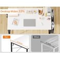 thumbnail image 4 of . Computer Desk with Non-Woven Storage Bag Office Work Desk for Small Spaces Writing Study Industry Modern Table for Bedroom Home Office, 4 of 9