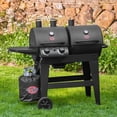 thumbnail image 4 of Char-Griller Dual 2-Burner Gas/Charcoal Grill, 4 of 6