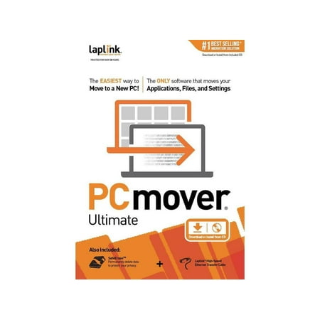 UPC: 0048296309476 | Laplink PCmover v.11.0 Ultimate With Ethernet Cable – 1 User