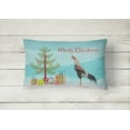thumbnail image 2 of Carolines Treasures BB9205PW1216 Kulang Chicken Christmas Canvas Fabric Decorative Pillow, Teal, 12H x16W, multicolor, 2 of 3