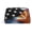 Silver, variant on Travel Makeup Bag Thin Blue Line Arizona Flag Wide-open PU Leather Cosmetic Toiletry Pouch with Dividers & Zipper for Women Gold