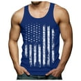 thumbnail image 4 of Ramiter 4th of July Tank Mens Tank Top Men's Muscle T-Shirt,Sleeveless,Muscle Tank,Classic Muscle Tee Top for Men Blue L, 4 of 4