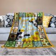 thumbnail image 5 of Cow Blanket Sunflower Farm Country Print Throw Blankets for Couch Sofa Bed Stuff Decor Lightweight Soft Cozy Fleece Plush Warm Flannel Bedding Gifts for Baby Girls Boys Kids Adults Lover 50"x60", 5 of 6