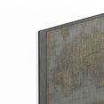 thumbnail image 2 of Luxe Metal Art 'The World Map Neutral' by Wild Apple Portfolio, Metal Wall Art, 24"x16", 2 of 8