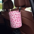 thumbnail image 5 of Fuzoiu Breast Cancer Ribbons Awareness Print Car Trash Can,Leakproof Car Trash Can,Hanging Garbage Bin,Vehicle Trash Can, Suitable for Sedans, SUVs, MPVs & Trucks, 5 of 7