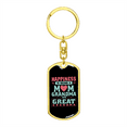 thumbnail image 4 of Being a Mom Grandma  Stainless Steel or 18k Gold Premium Swivel Dog Tag Keychain, 4 of 16
