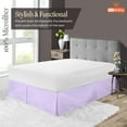 thumbnail image 2 of SGI Bedding 16 Inch Pleated Bed Skirt | Microfiber Bed Skirt | Fade Resistant, Wrinkle Free, Anti-static, Decorative, Extra Storage Space, Clutter-Free | Twin, Lilac, 2 of 8