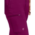 thumbnail image 4 of Healing Hands Scrub Pants for Men Daniel Utility Bottoms with 6 Pockets, 2-Way Stretch and Durable Fabric 9300, Wine,LT, 4 of 6