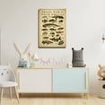 thumbnail image 3 of AEFER Sports Fish of North America Knowledge Wall Decor Vintage Art Canvas Painting Modern Picture Artworks Gift for Living Room Decor Artwork Frame: 12x18in, 3 of 6
