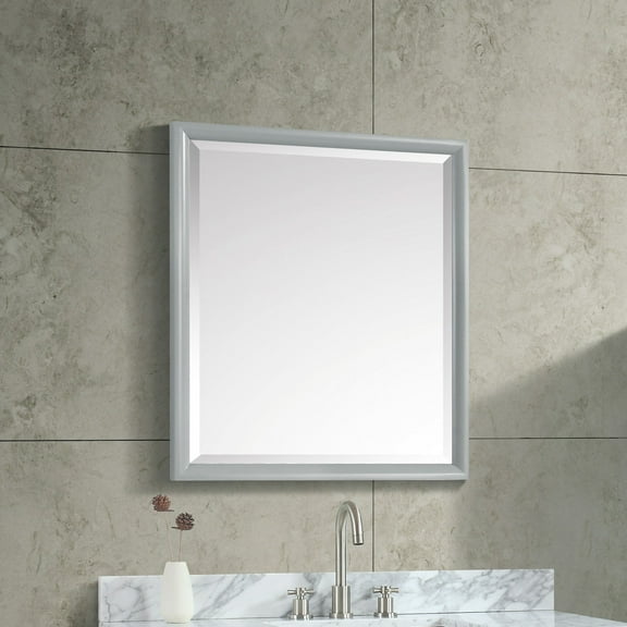 Avanity Emma-M28 Emma 28" W X 32" H Contemporary Rectangular Framed Bathroom Mirror - Grey