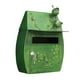 thumbnail image 1 of Buzones de pared vintage, buzón estilo retro con cerradura, buzón vertical Verde, 1 of 9