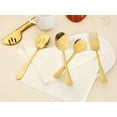 thumbnail image 4 of Unique Bargains Stainless Steel Flatware Cutlery Set for Kitchen Gold 10 Pcs, 4 of 6
